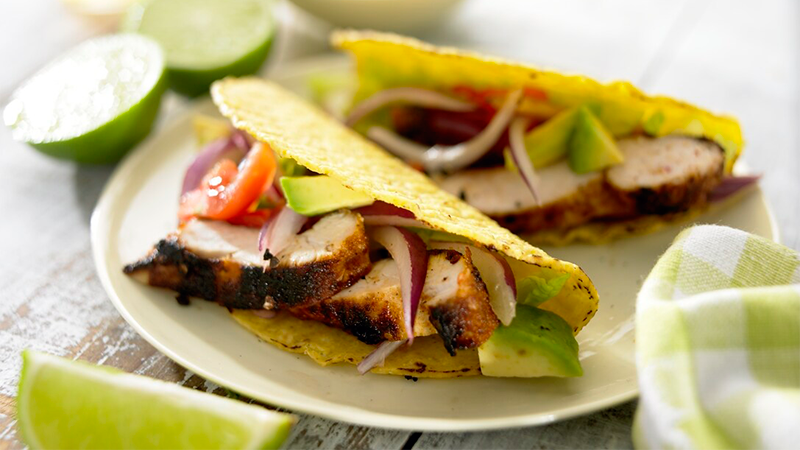 Grillet kylling med syrlig lime mayonnaise